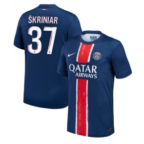 Billiga Paris Saint-Germain Milan Skriniar #37 Hemmatröja 2024-25 Kortärmad